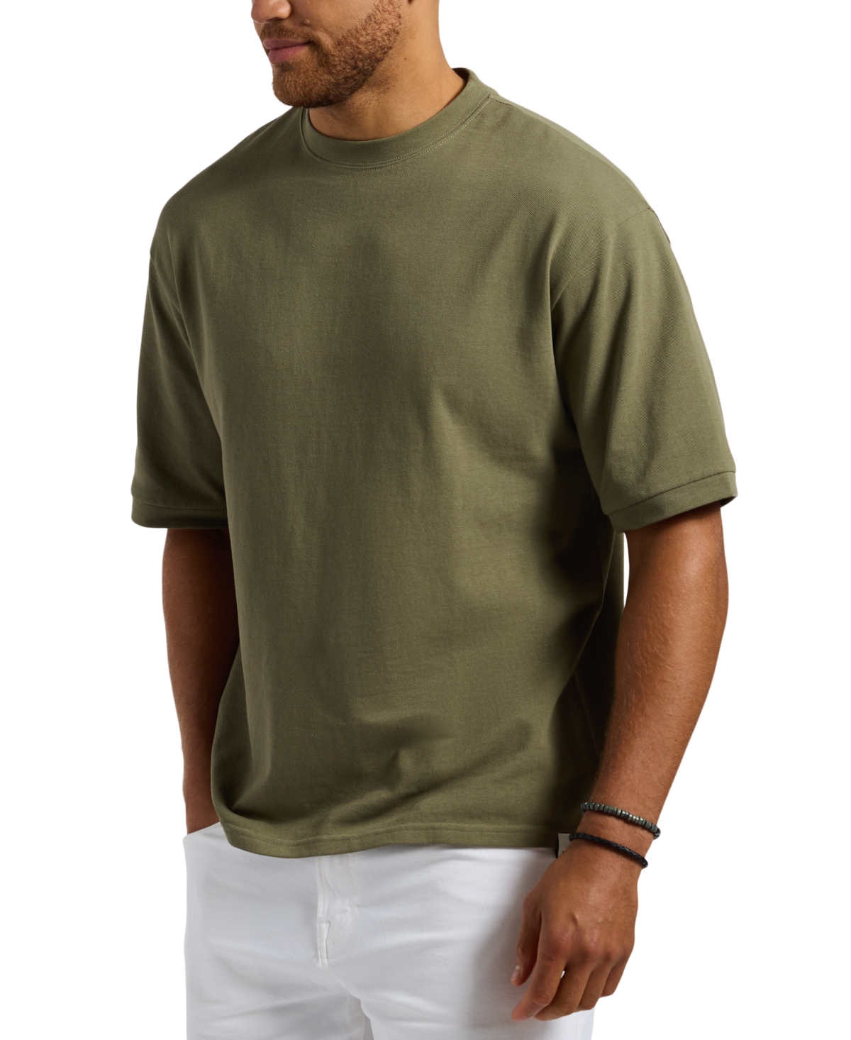 Men's Kinsley Solid Crew Neck Relaxed T-Shirt - Midnight Blue