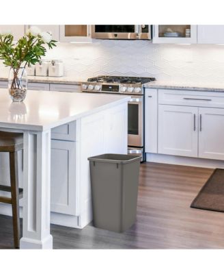 Polymer Replacement 27 qt. Trash Bin, Gray, 2 Pack, RV-1024-13-2
