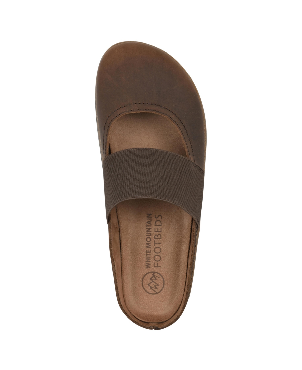 Shop White Mountain Women's Bassi Round Toe Mules In Brown Leather