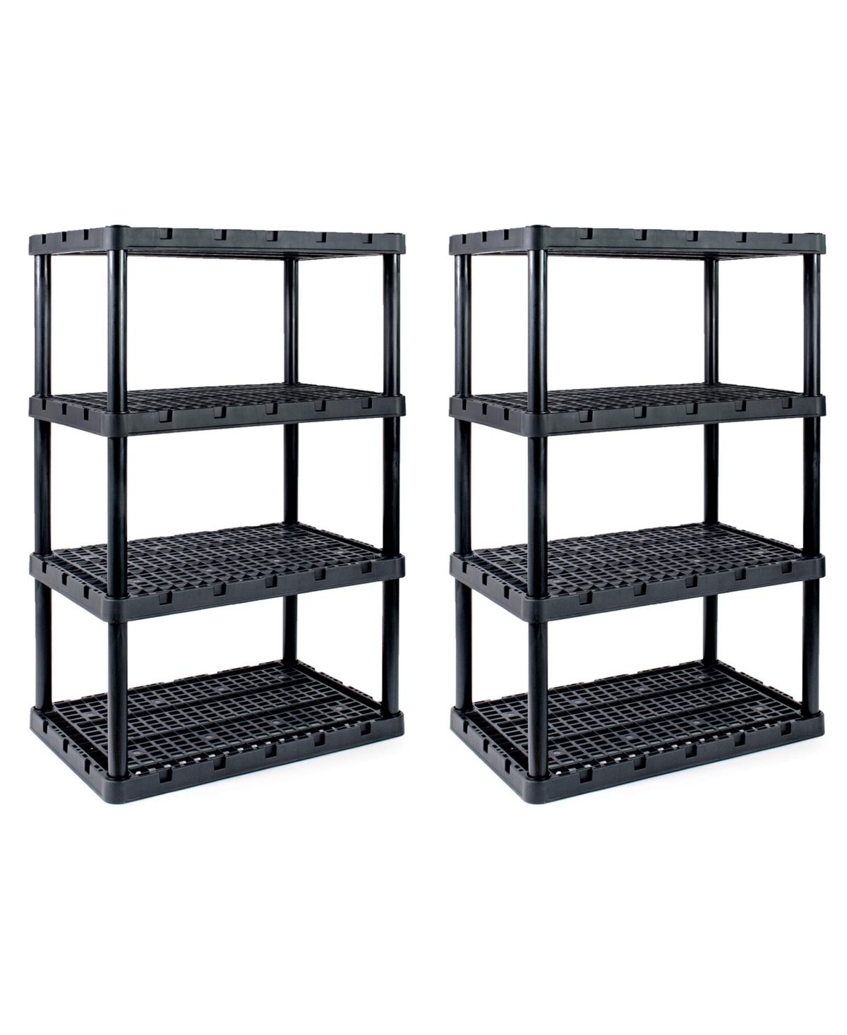Xl 4 Shelf Knect A Shelf Ventilated Heavy Duty Storage (2 Pack)