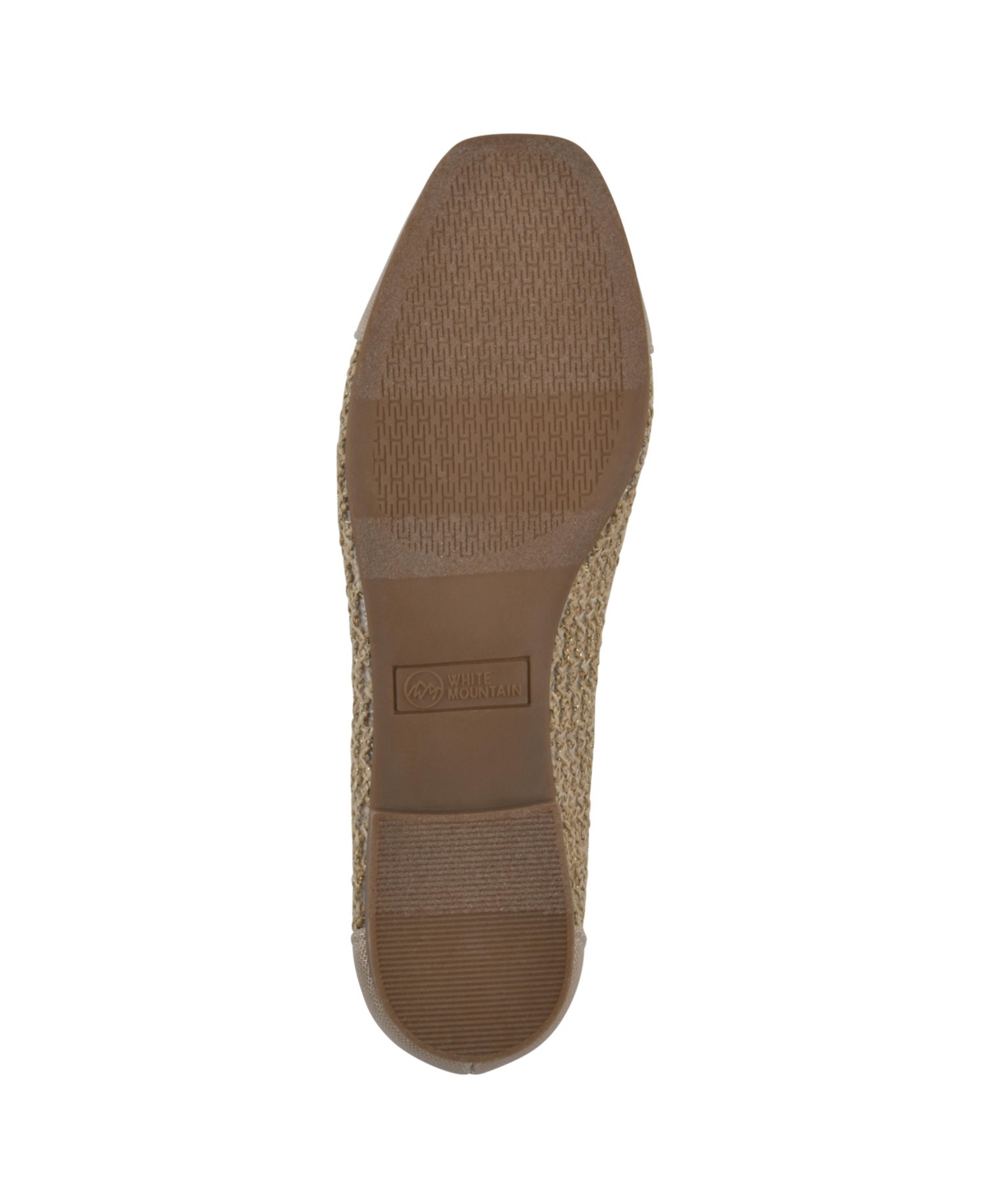 Shop White Mountain Women's Boco Round Toe Ballet Flats In Natural Metallic Multi