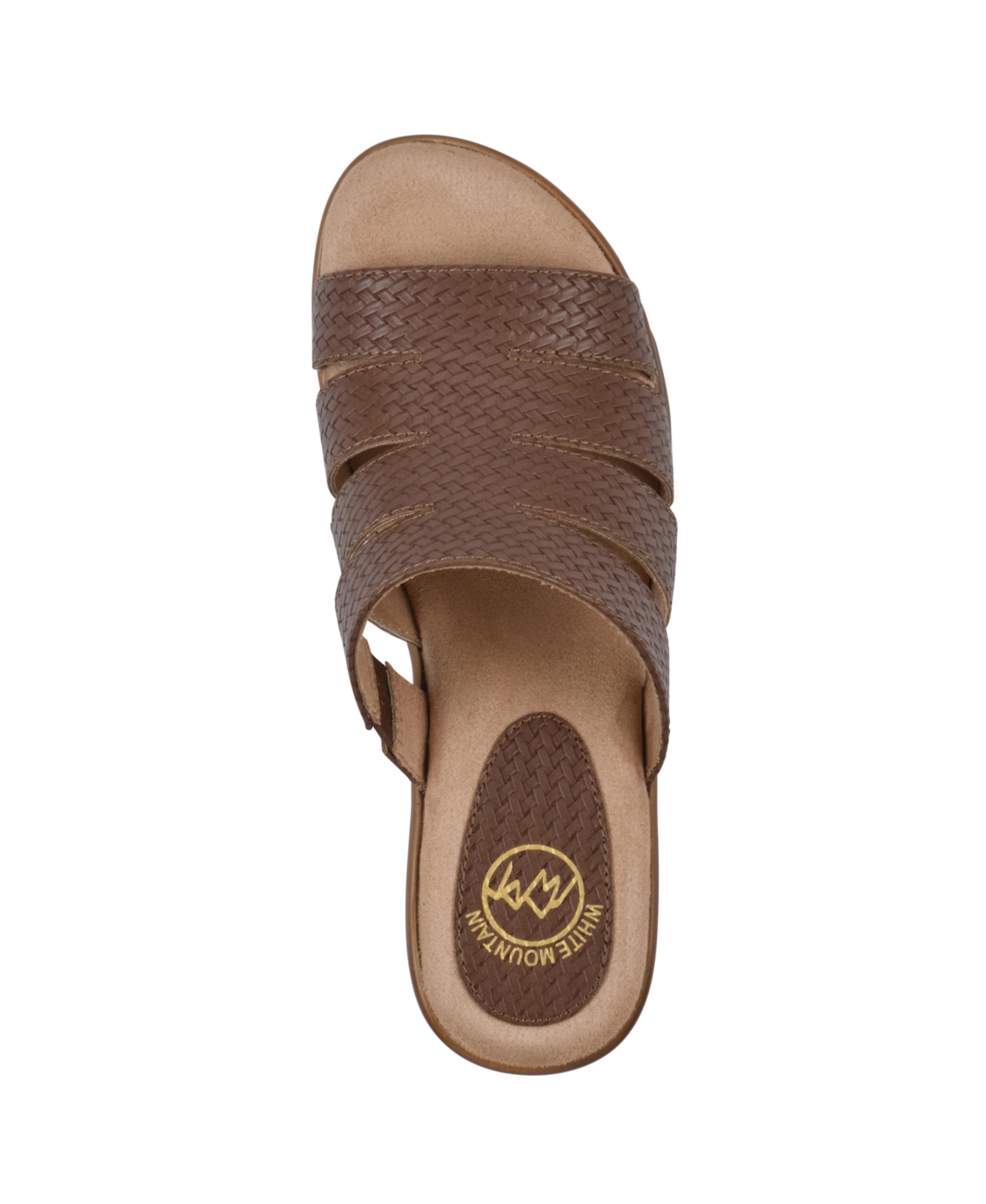 White Mountain Valora Womens Woven Man Made Platform Sandals In Brown Woven