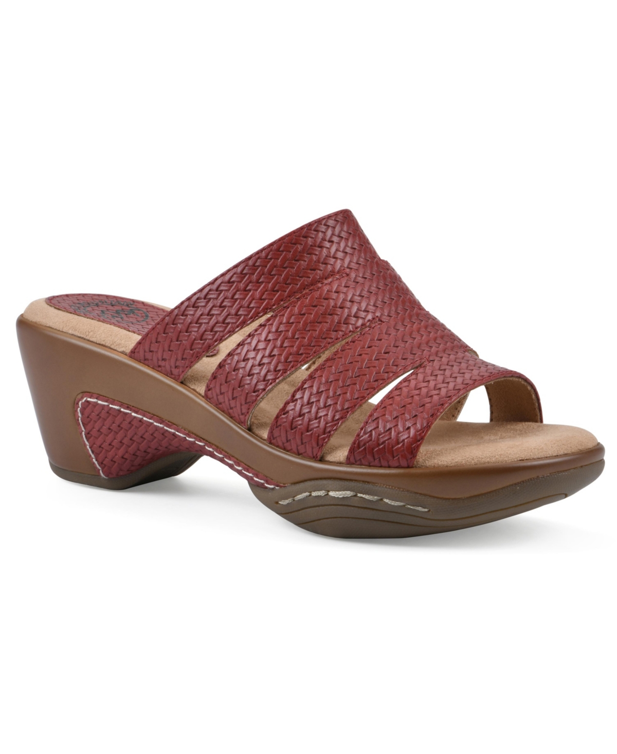 Women's Valora Slip-On Clog Sandals - Red Woven