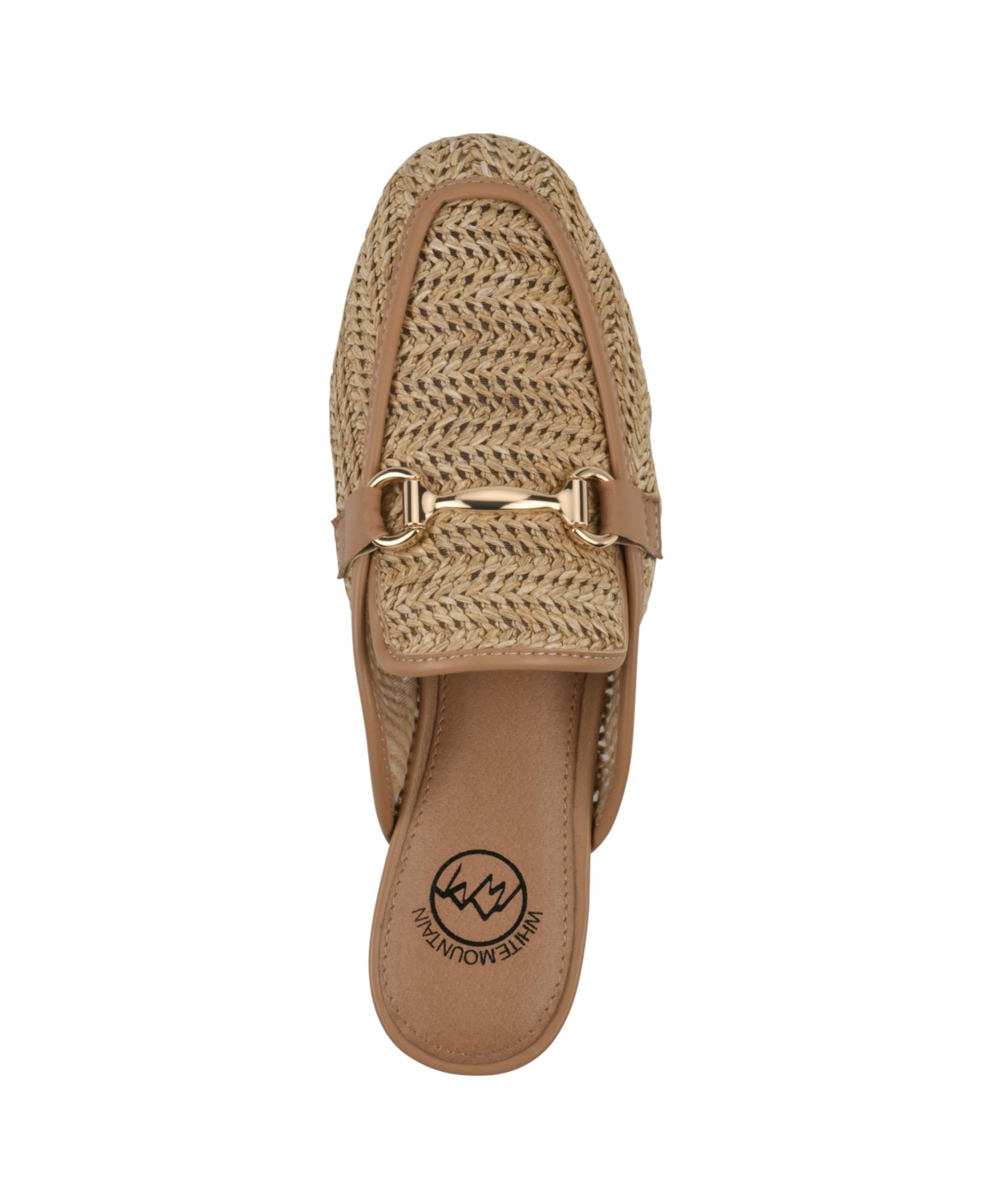 White Mountain Women's Bobbin Slip-on Mules In Dark Natural Smooth