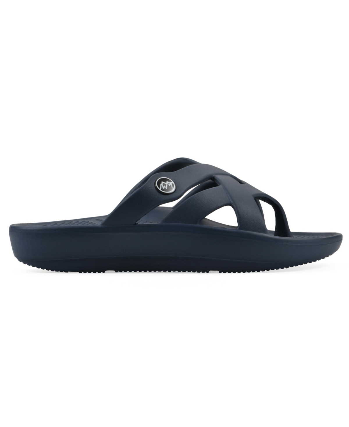 White Mountain Women's Rip Round Toe Flat Sandals