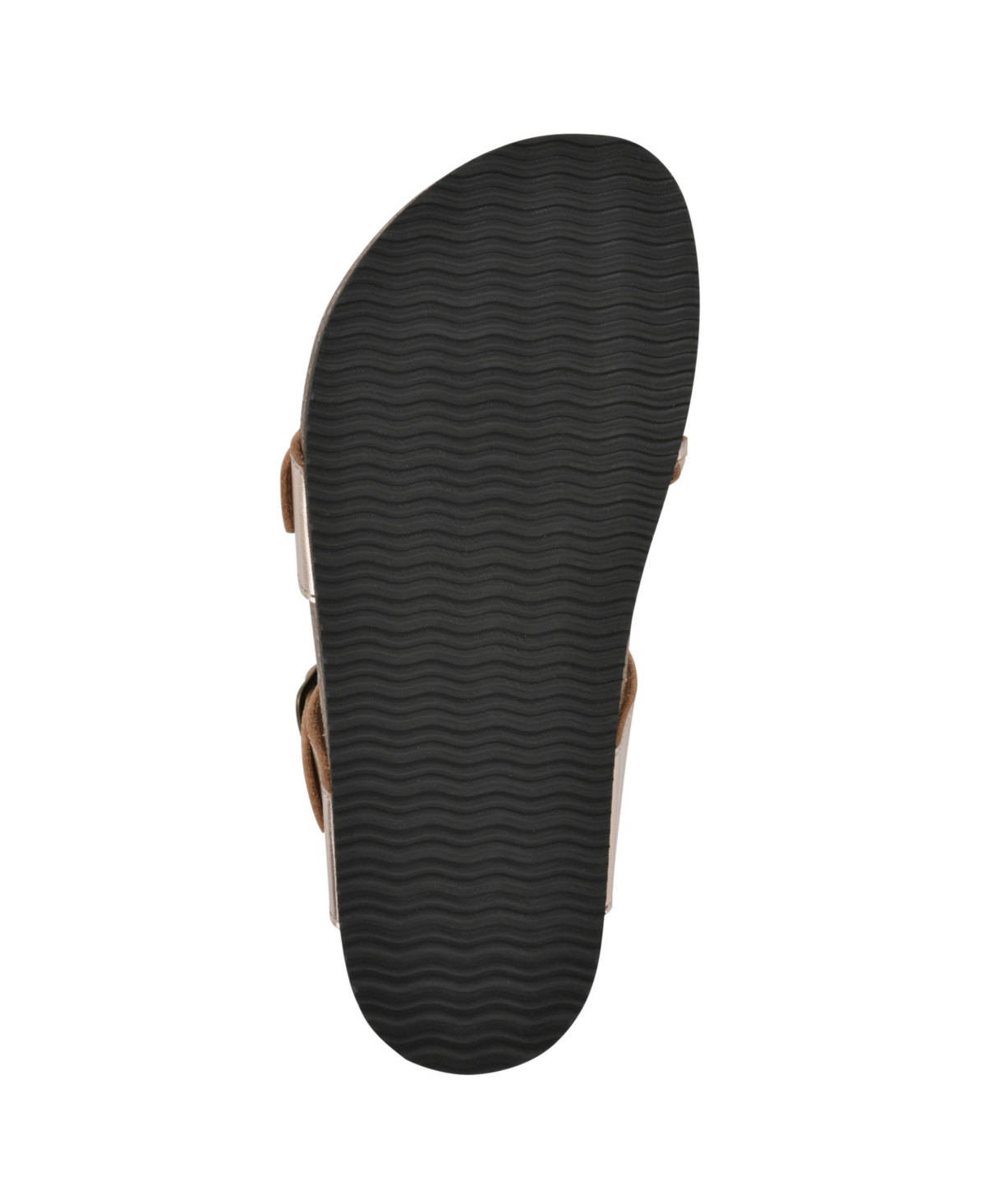 White Mountain Women's Hammy Round Toe Flat Sandals In Rosegold Leather