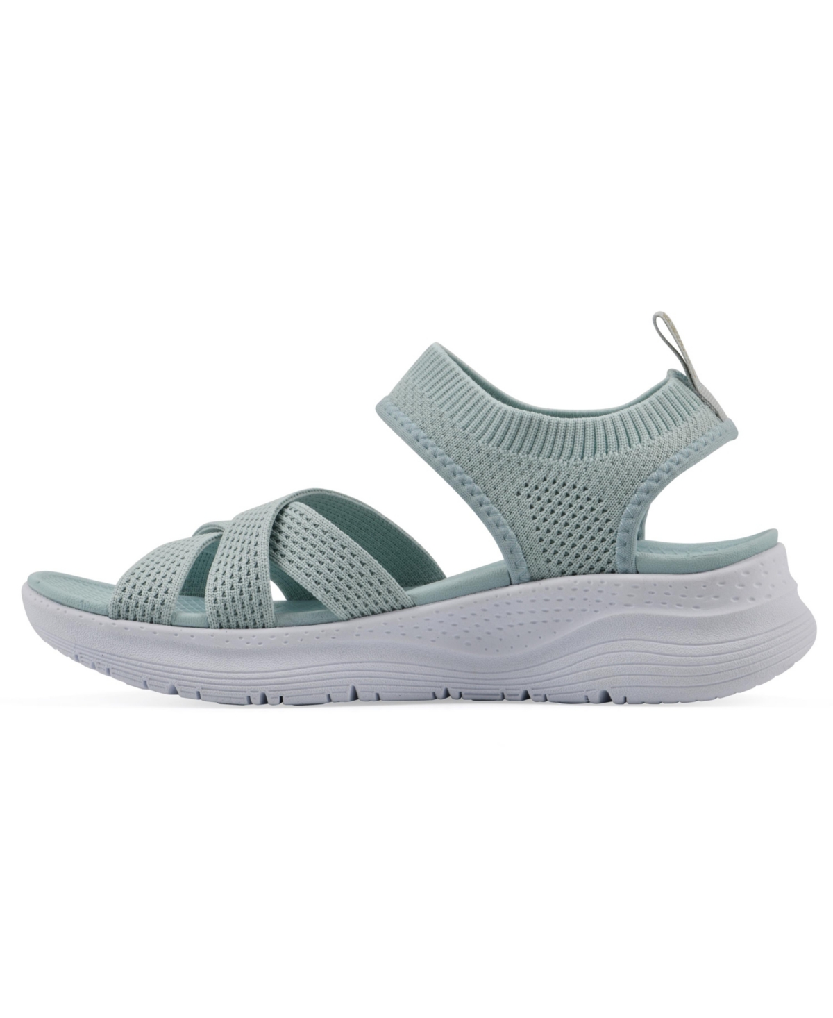 White Mountain Women's Charry Round Toe Flat Sandals