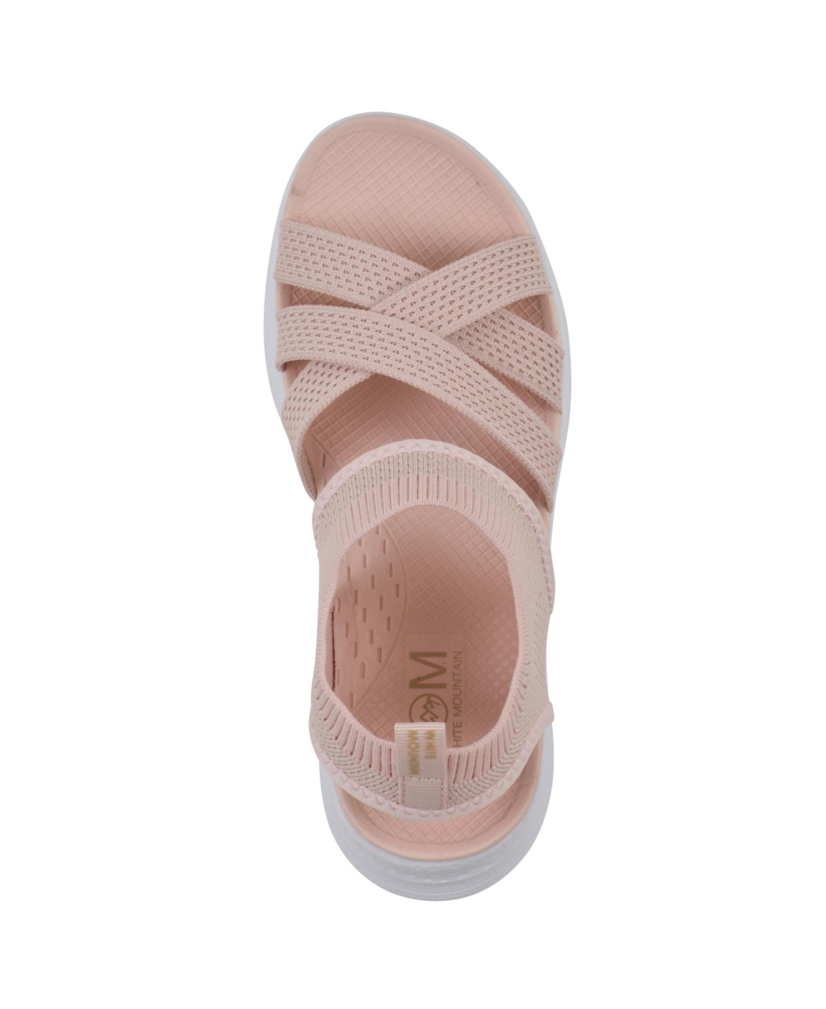 White Mountain Women's Charry Round Toe Flat Sandals