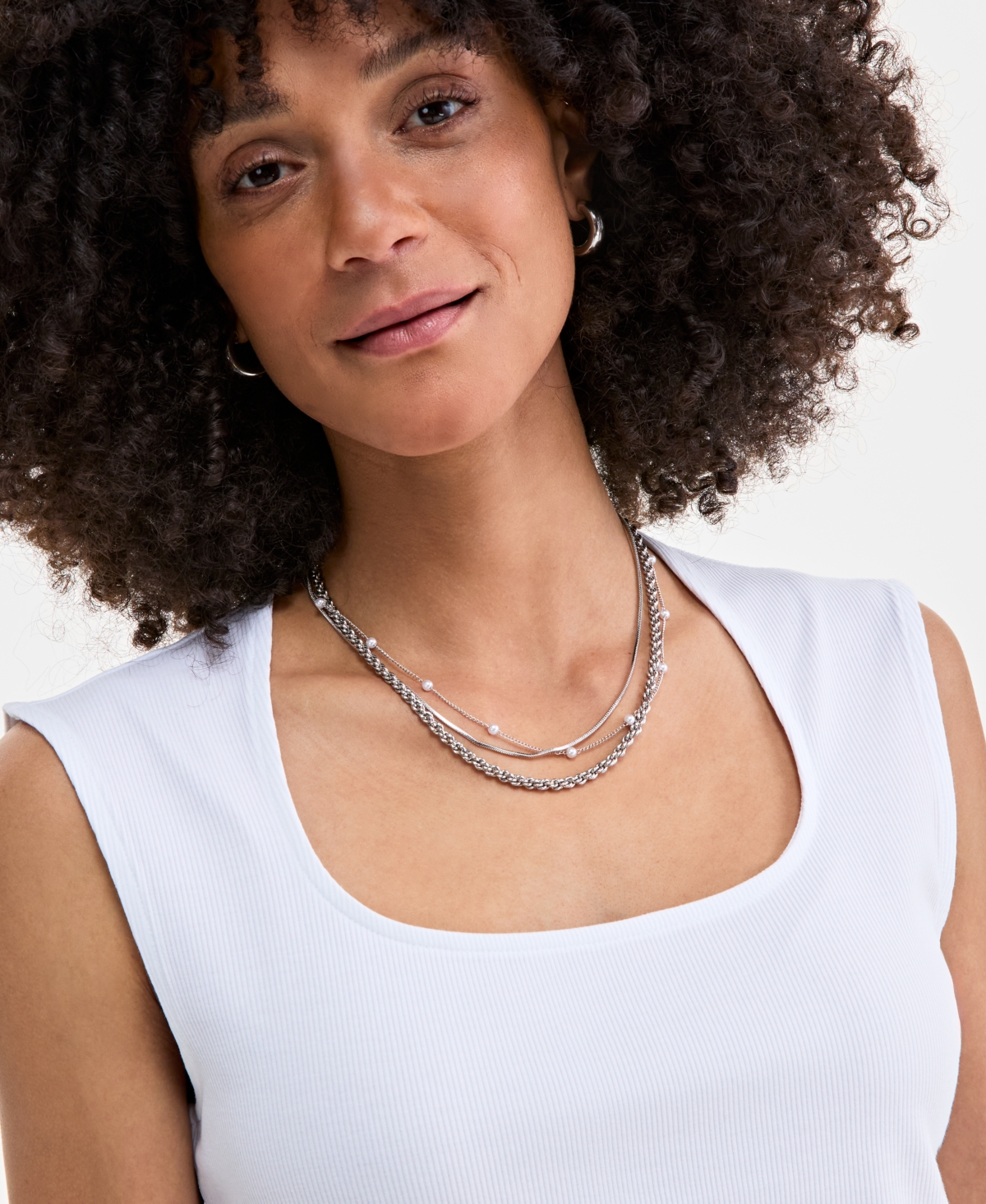 On 34th Women's Knit Scoop-neck Raglan-cap-sleeve Top, Exclusively At Macy's In Bright White