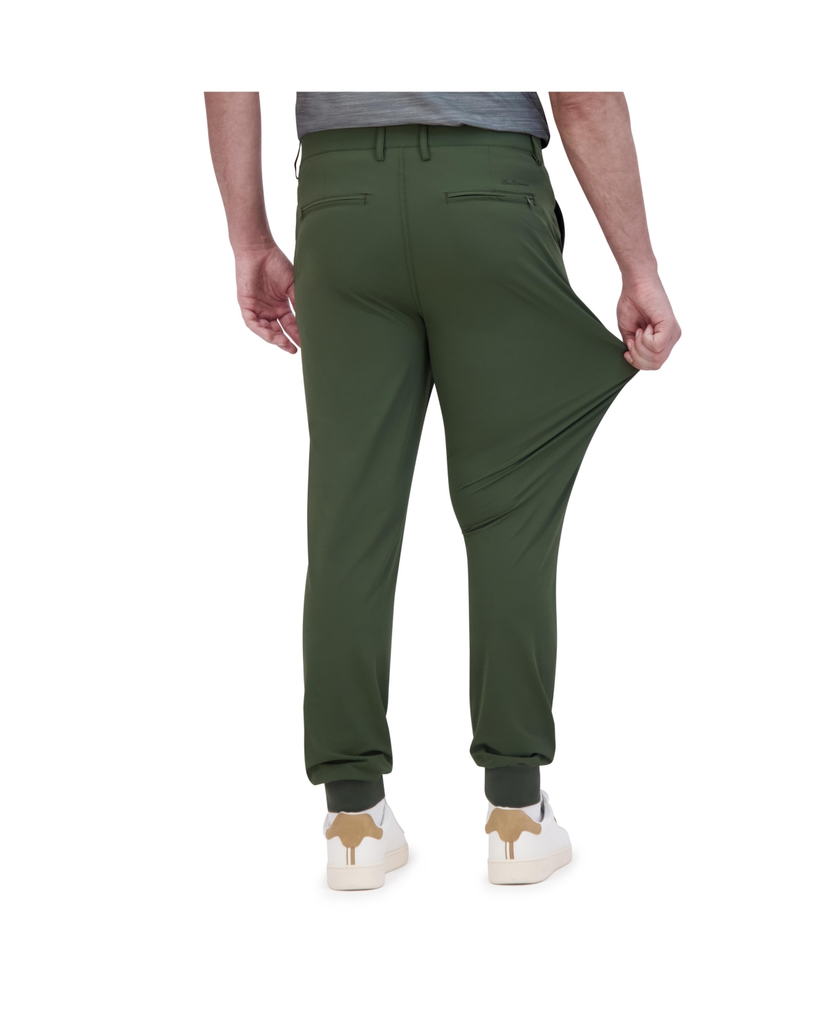 Ben Sherman Men's Sport 4way Stretch Tech Jogger Pants In Olive