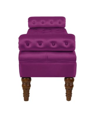 Velvet Tufted Bench