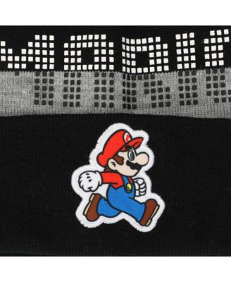 Boys Bros Mario Youth Beanie & Glove Set