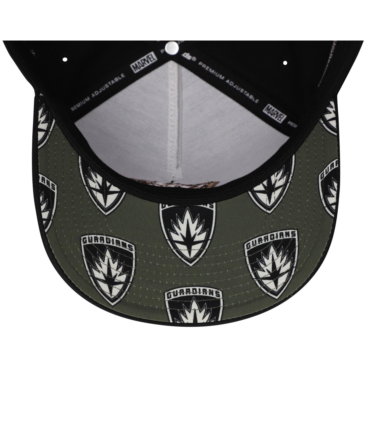 Lids Men's Black Guardians Of The Galaxy Groot A-frame Adjustable Hat In Black