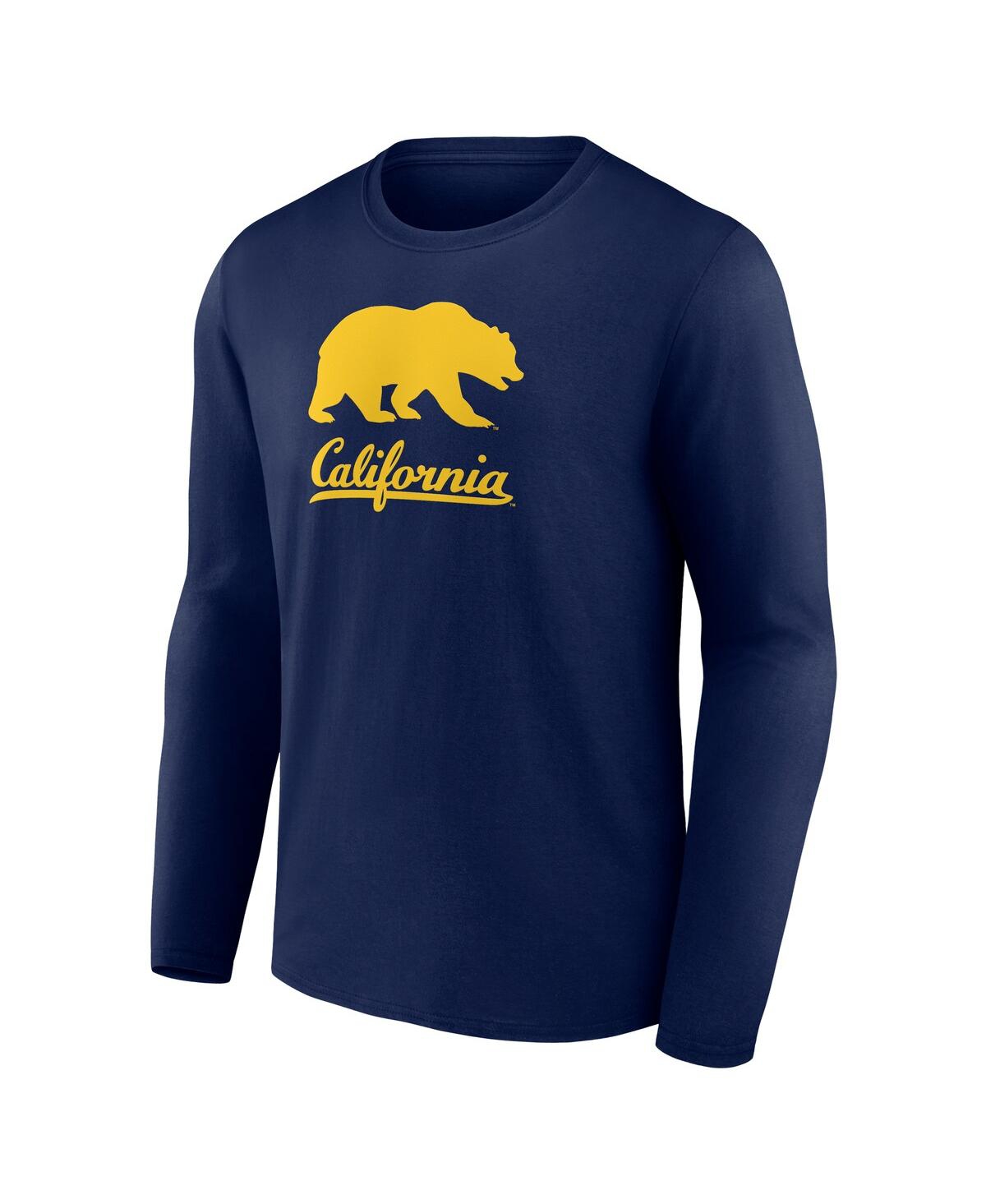 Fanatics Men's Navy Cal Bears Team Lockup Long Sleeve T-shirt In Navy