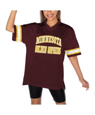 Gameday Couture - Women's Maroon Minnesota Golden Gophers Until Kickoff Rhinestone Fashion T-Shirt