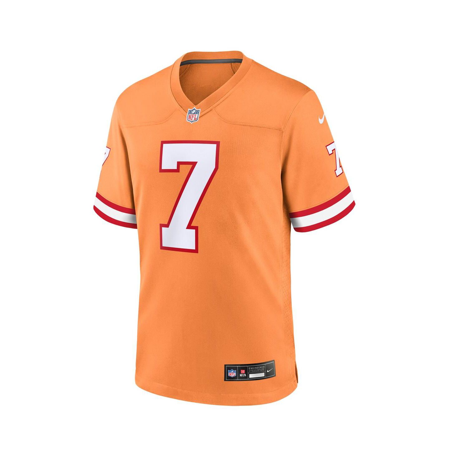 Мужской топ Nike Bucky Irving Orange Tampa Bay Buccaneers Alternate Game Jersey — фото 3