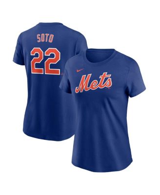 Nike - Women's Juan Soto Royal New York Mets Fuse Name Number T-Shirt
