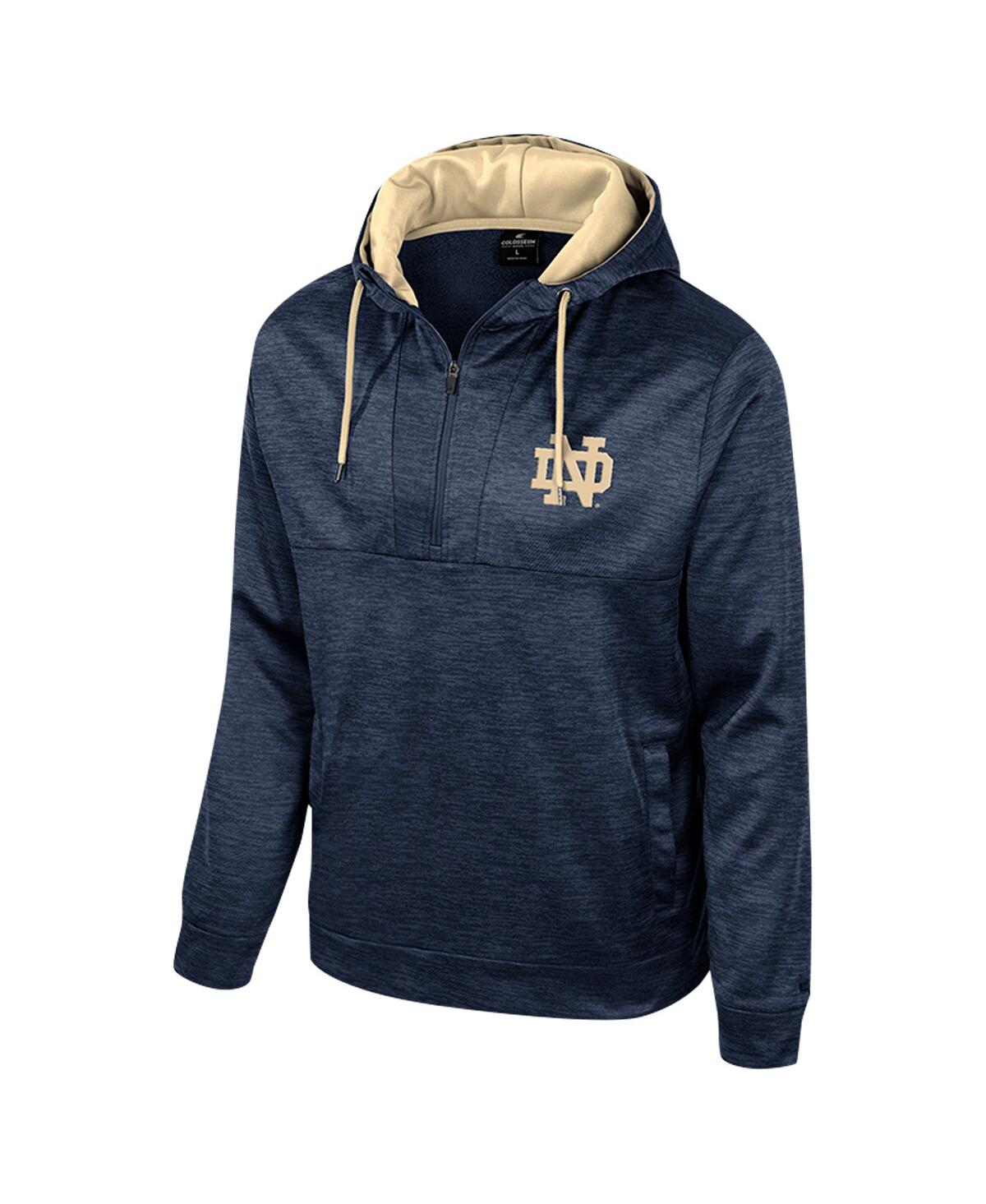 Colosseum Men's Navy Notre Dame Fighting Irish Cypher Half-zip Hoodie In Navy