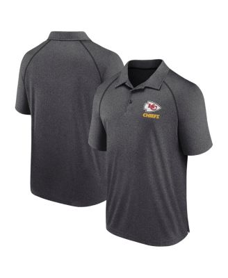 Fanatics - Men's Heather Charcoal Kansas City Chiefs Making Waves Raglan Polo