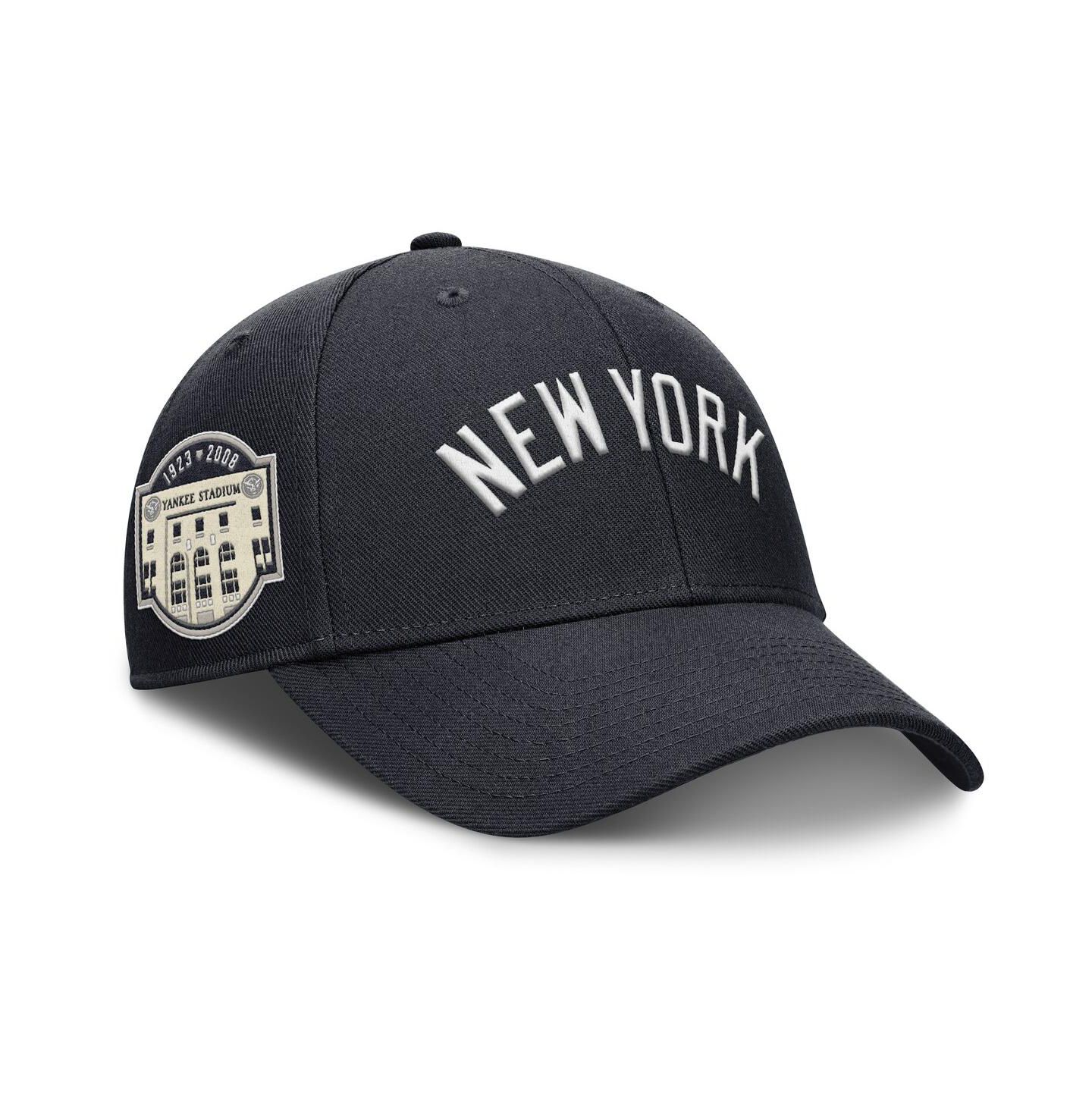 Мужская кепка Nike Navy New York Yankees Rise Gaberdine Adjustable Hat — фото 3