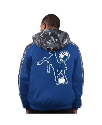 Men's Royal Indianapolis Colts Thursday Night Gridiron Full-Zip Hoodie Jacket