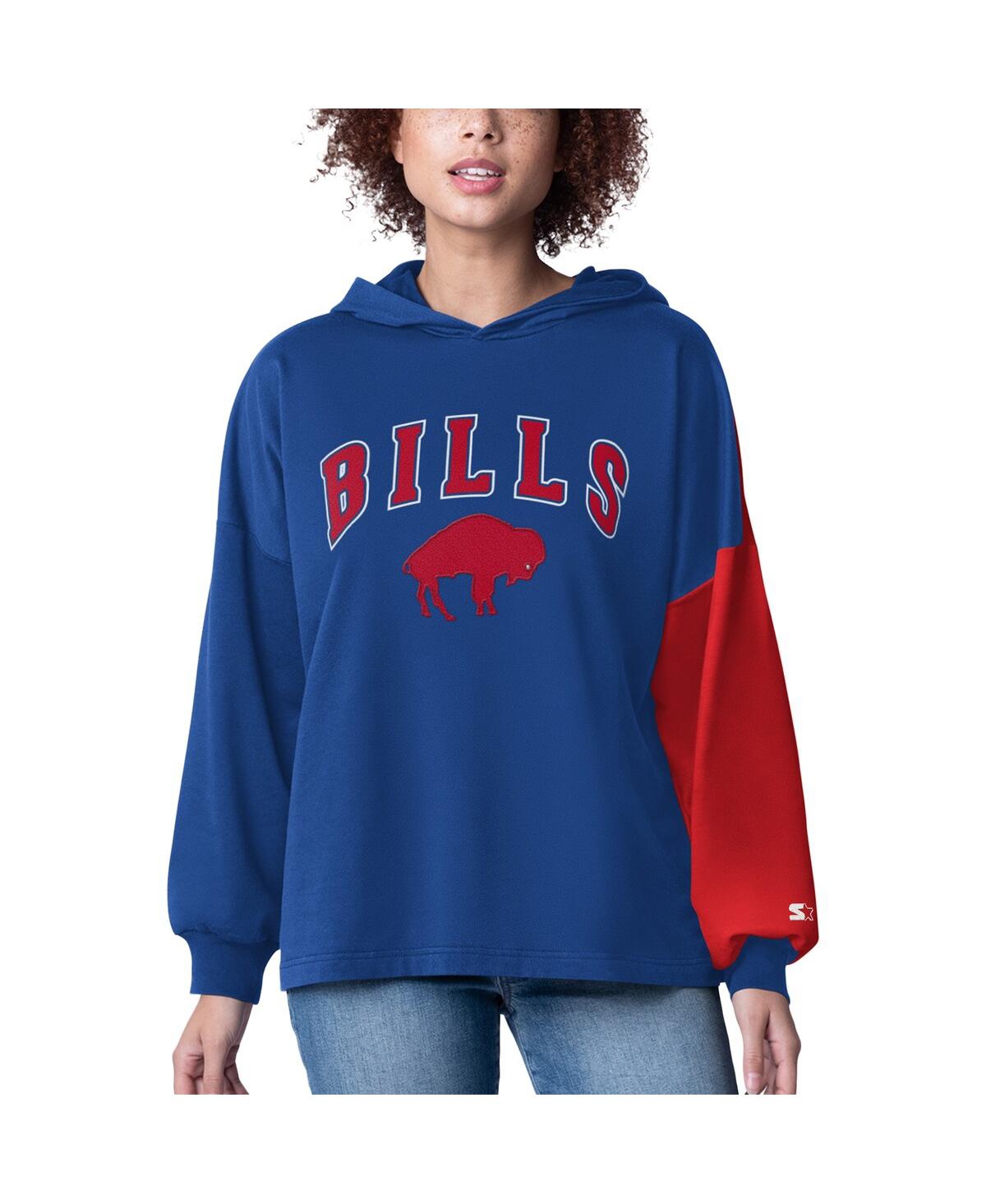 Women's Royal Buffalo Bills Power Move Long Sleeve Pullover Hoodie - Royal