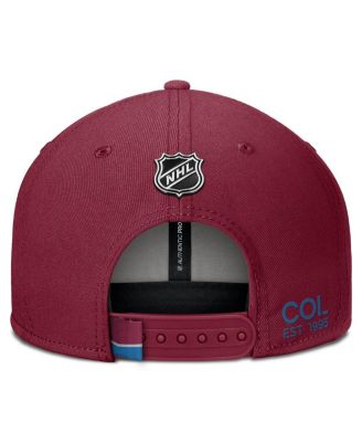 Men's Burgundy Colorado Avalanche Authentic Pro Prime Snapback Hat