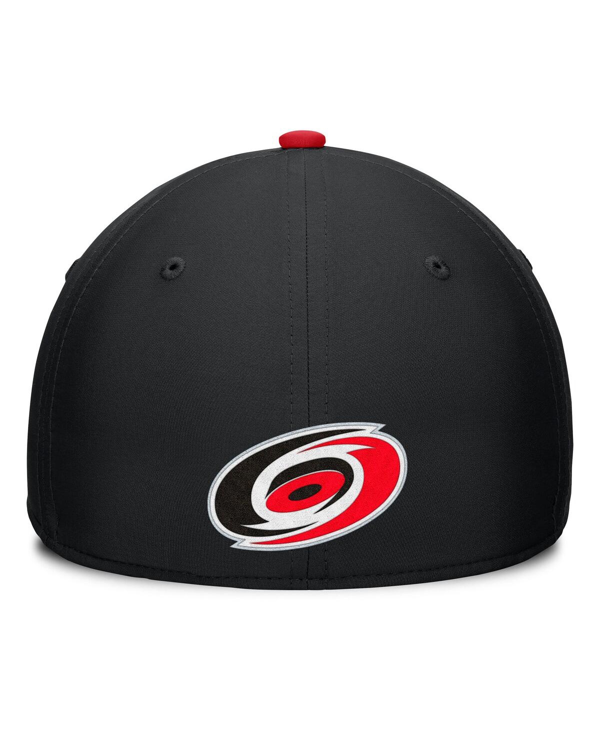 Fanatics Men's Black/red Carolina Hurricanes Authentic Pro Rink Team Code Flex Hat In Black,red