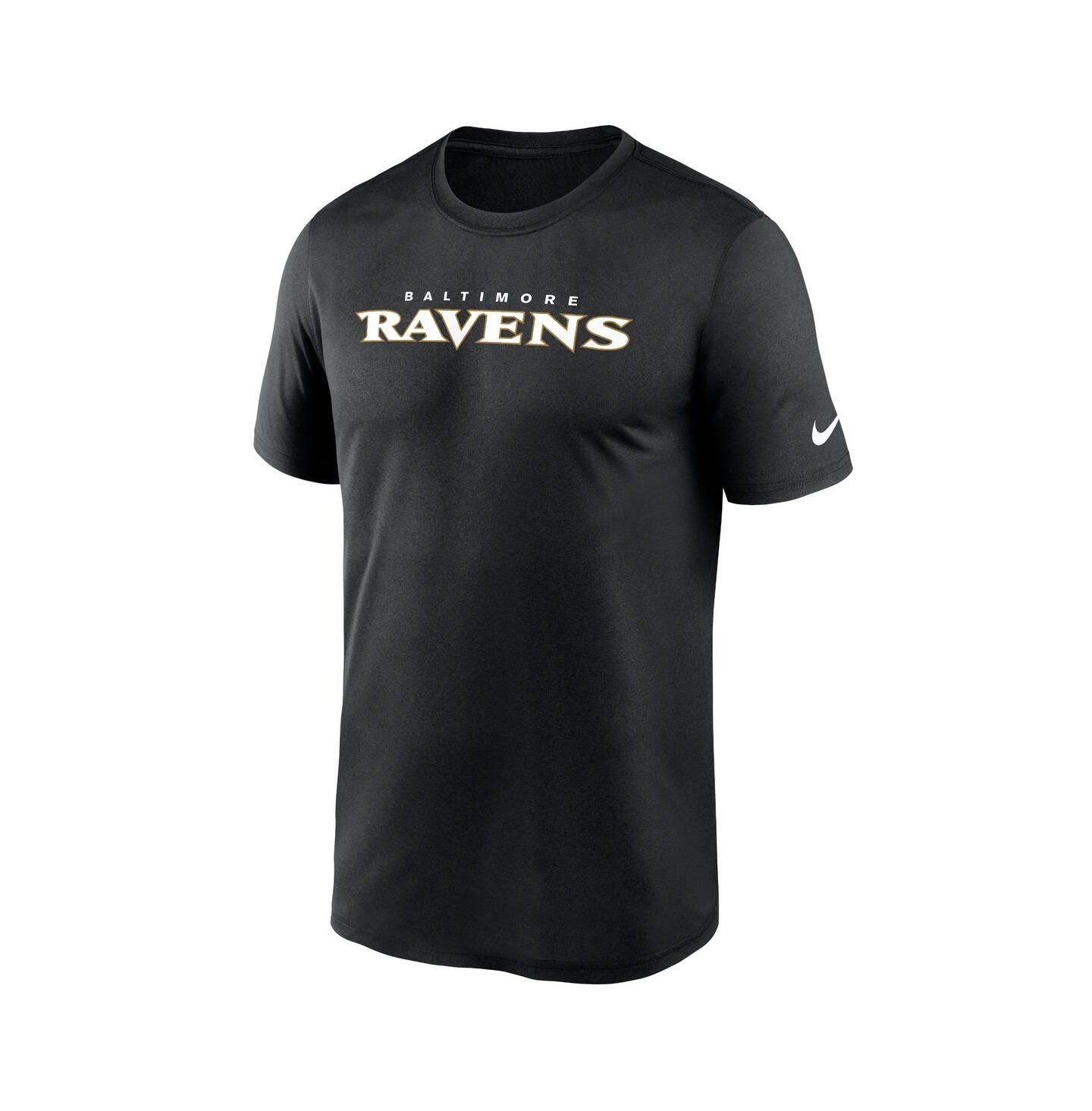 Мужская футболка Nike Black Baltimore Ravens Primetime Legend Wordmark Performance — фото 3