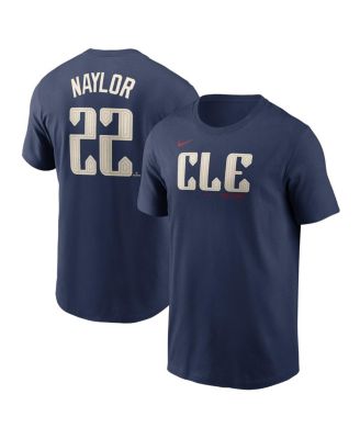 Nike - Men's Josh Naylor Navy Cleveland Guardians 2024 City Connect Name Number T-shirt