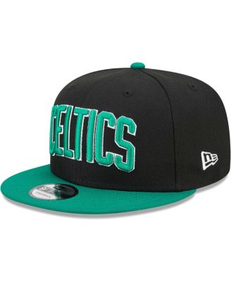Men's Black/Green Boston Celtics Jersey Hook Statement Edition 9FIFTY Snapback Hat