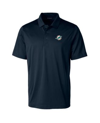 Men's Navy Miami Dolphins Prospect Textured Stretch Polo