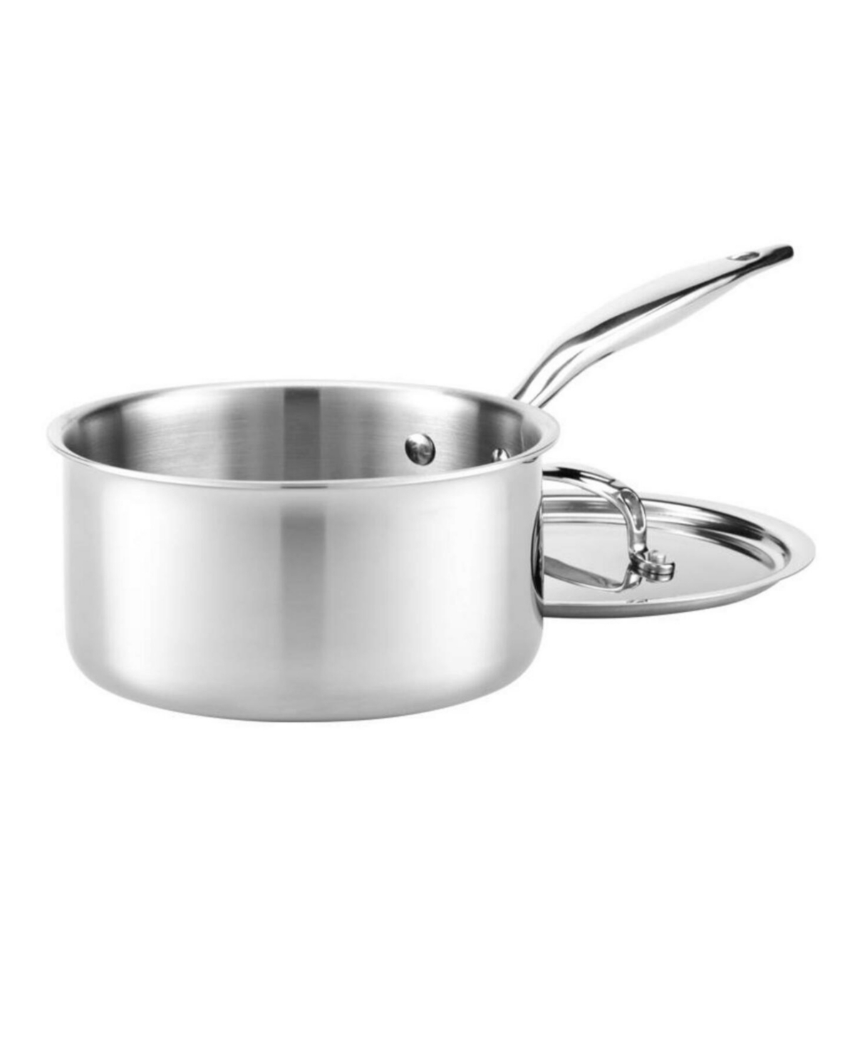 Heritage Steel Titanium Series Fully Cladded 3-quart Saucepan With Lid In Stainless Steel