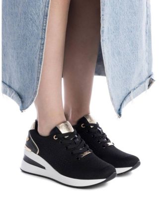 Women's Wedge Lace-Up Sneakers By XTI