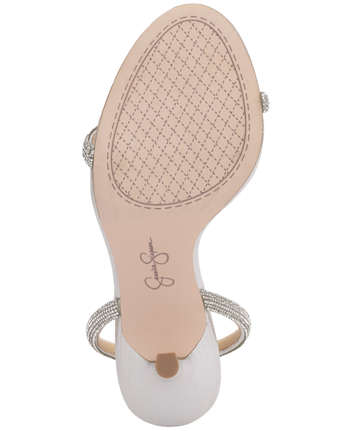 Jessica Simpson Baharia Sandal In Silver Rhinestone