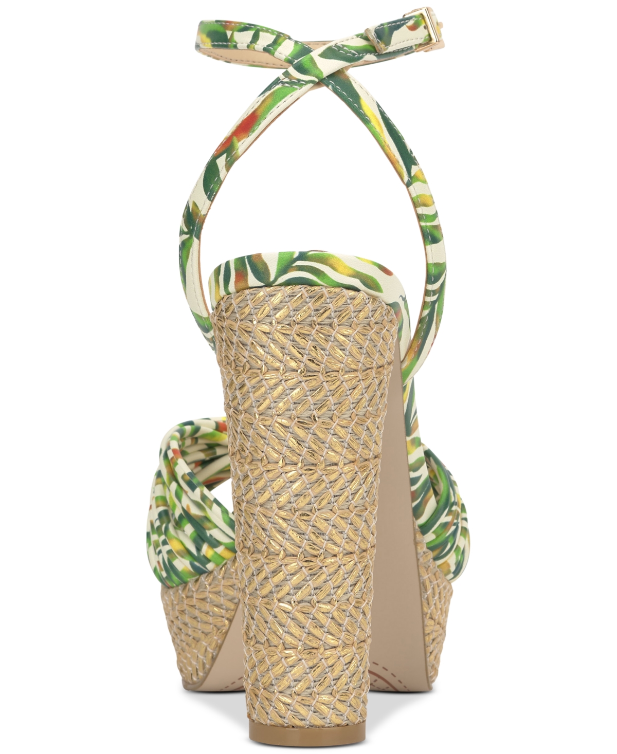Jessica Simpson Immie Platform Sandal In Green Jungle Multi