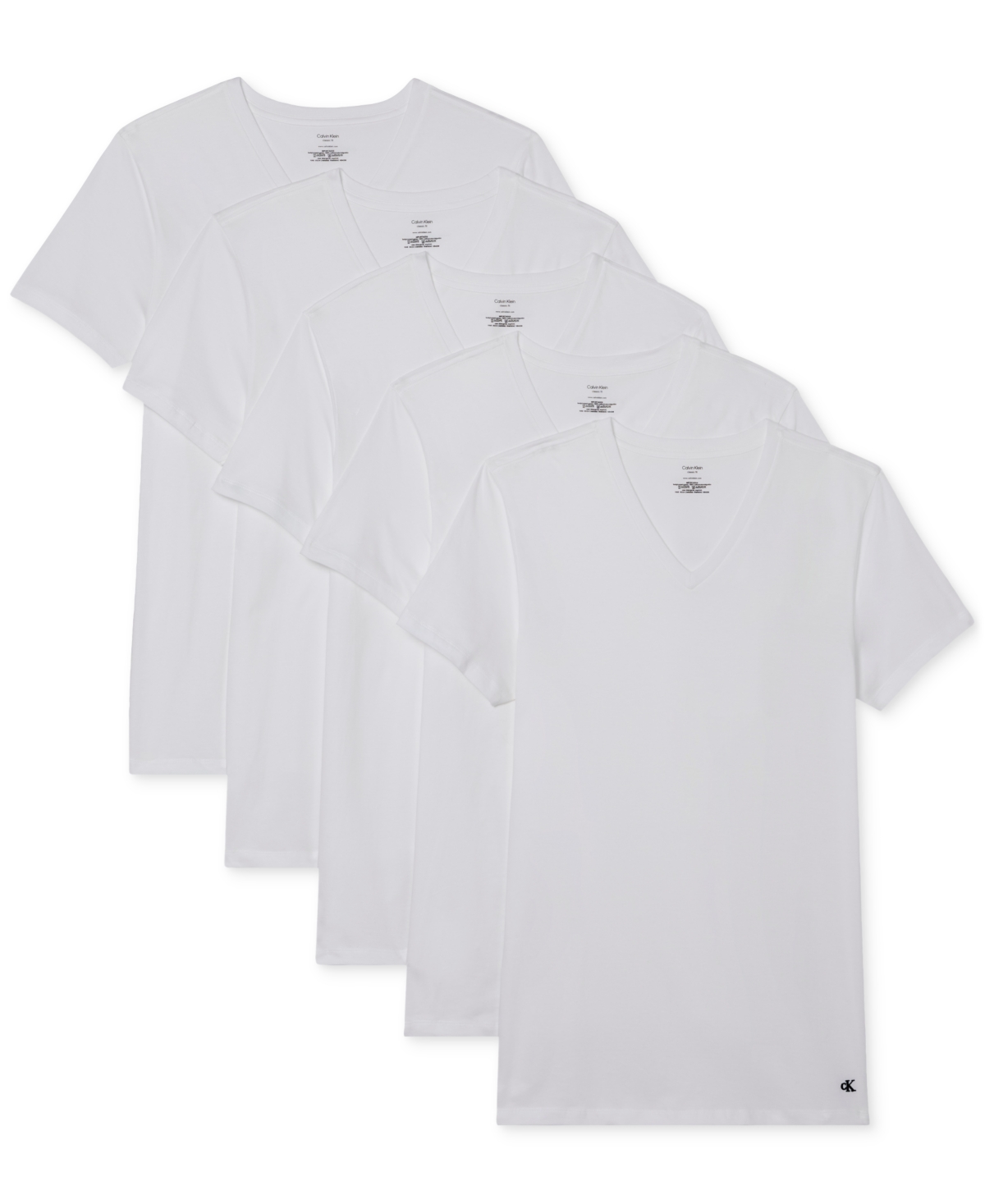 Calvin Klein 3-pack Classic Cotton Crewneck T-shirts In White