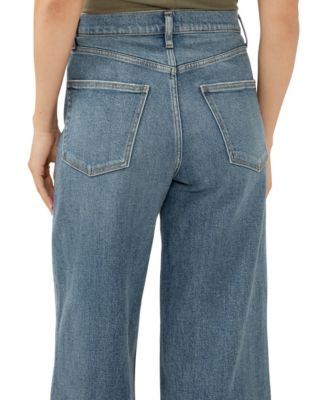 Women's Be Easy High Rise Cropped Wide Leg Jeans