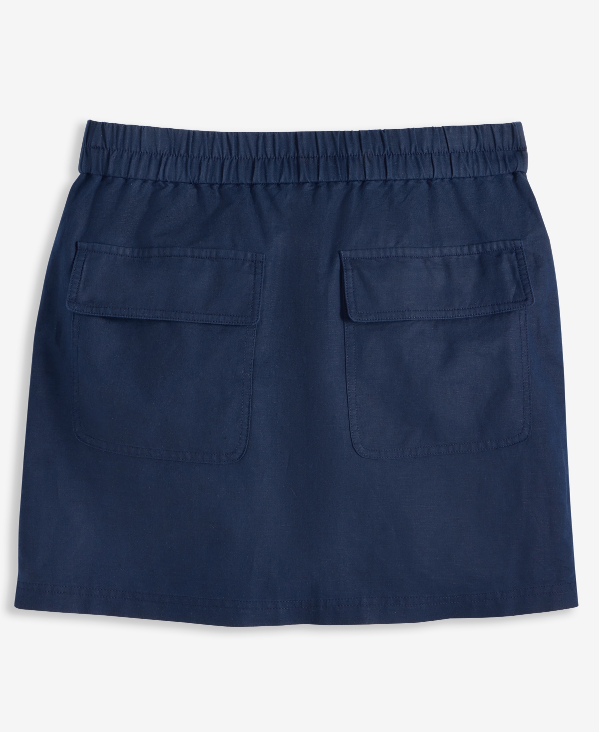 On 34th Women's Solid Linen Mini Skirt, Exclusively At Macy's In Intrepid Blue