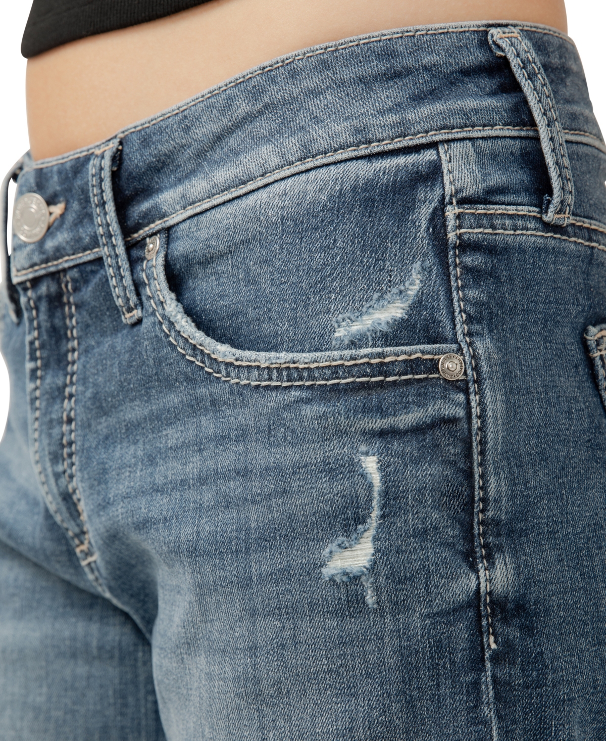 Shop Silver Jeans Co. Women's Boyfriend Mid Rise Shorts In Indigo