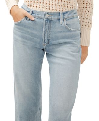 Women's Mid Rise Relaxed Straight Leg Jeans