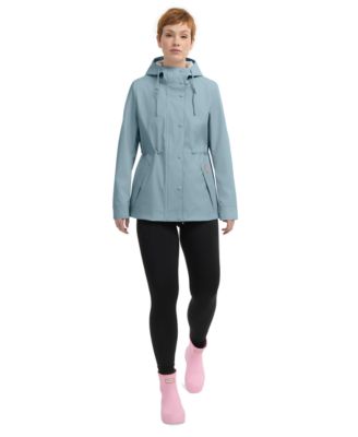 Women's Rubberized Water-Repellent Short Rain Jacket