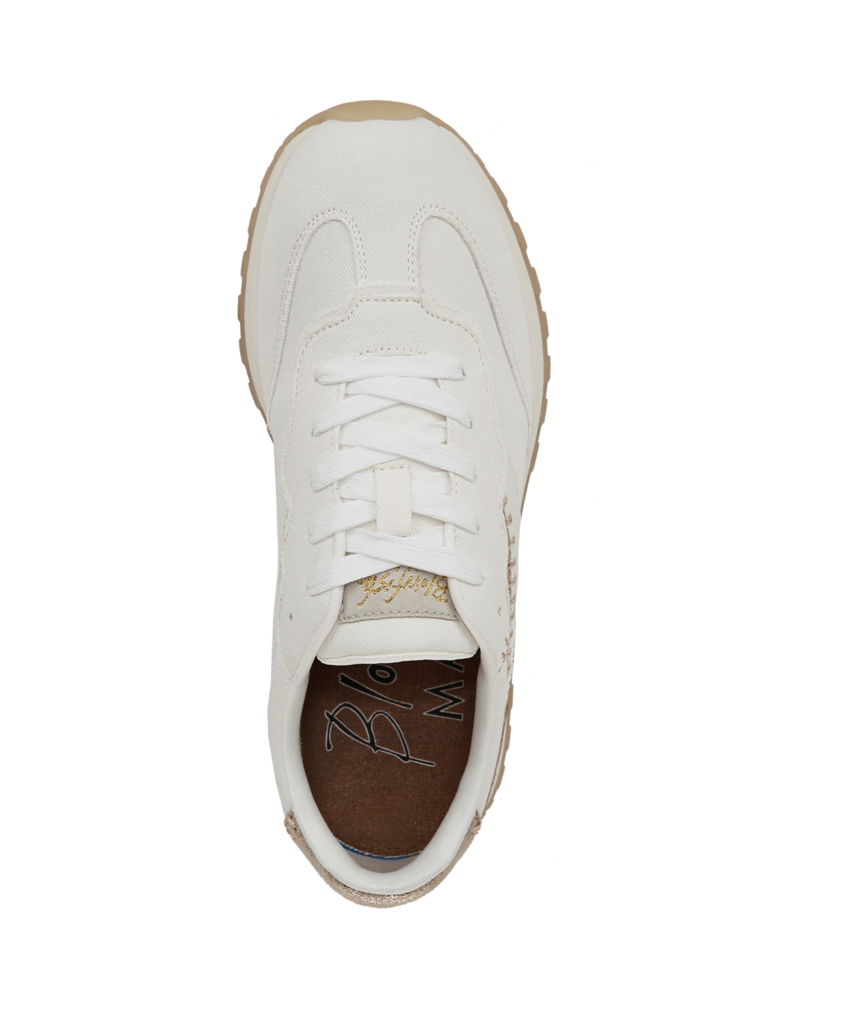 Shop Blowfish Malibu Women's Valley Round Toe Lace Up Sneakers In Cream Fabric