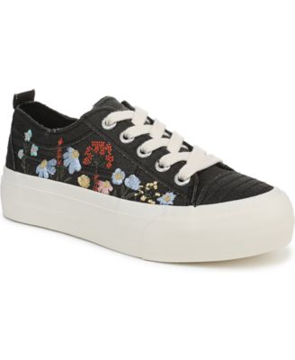 Women's Sadie-Sun Embroidered Lace Up Platform Sneakers