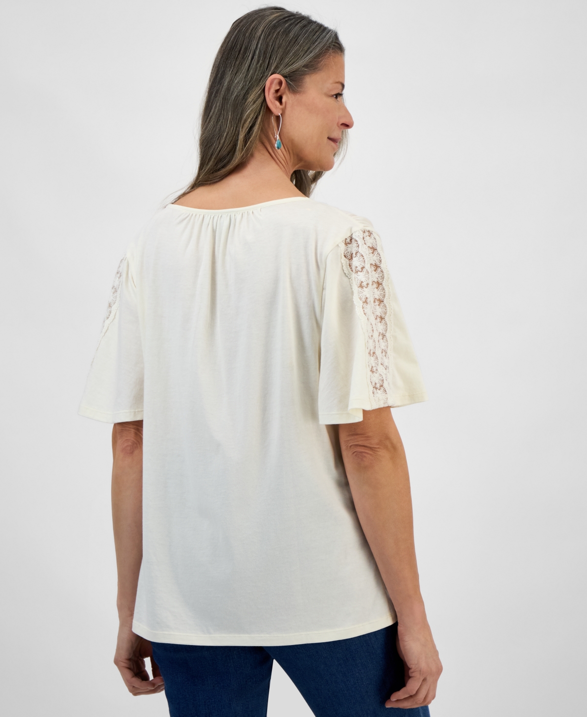 Style & Co Plus Size V-neck Top, Exclusively At Macy's