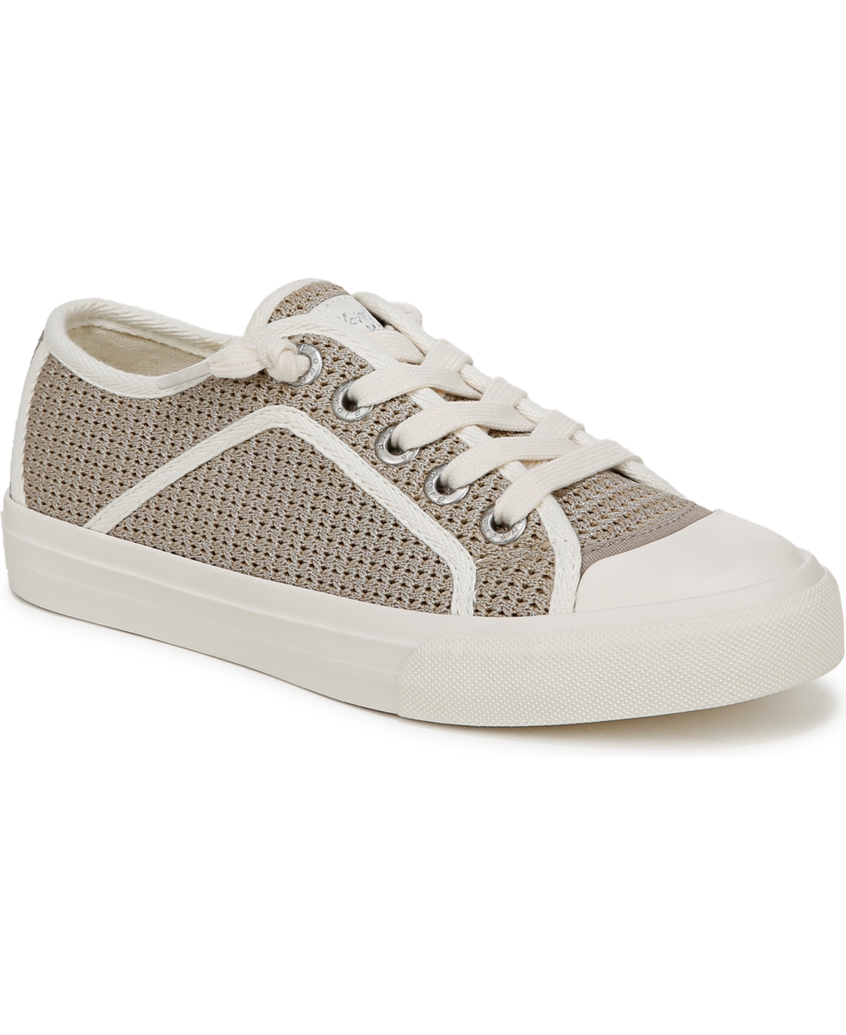 Blowfish Malibu Women's Mystical Lace Up Platform Sneakers In Taupe,silver Metallic Weave