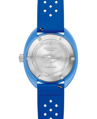 Men's Snorkel Blue HNBR Rubber Strap Watch 41mm