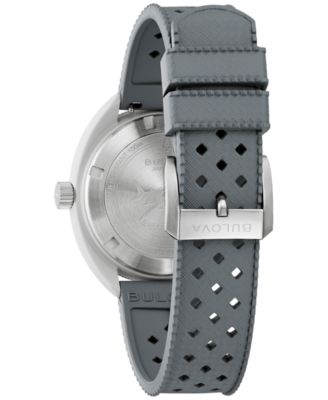 Men's Snorkel Gray HNBR Rubber Strap Watch 41mm