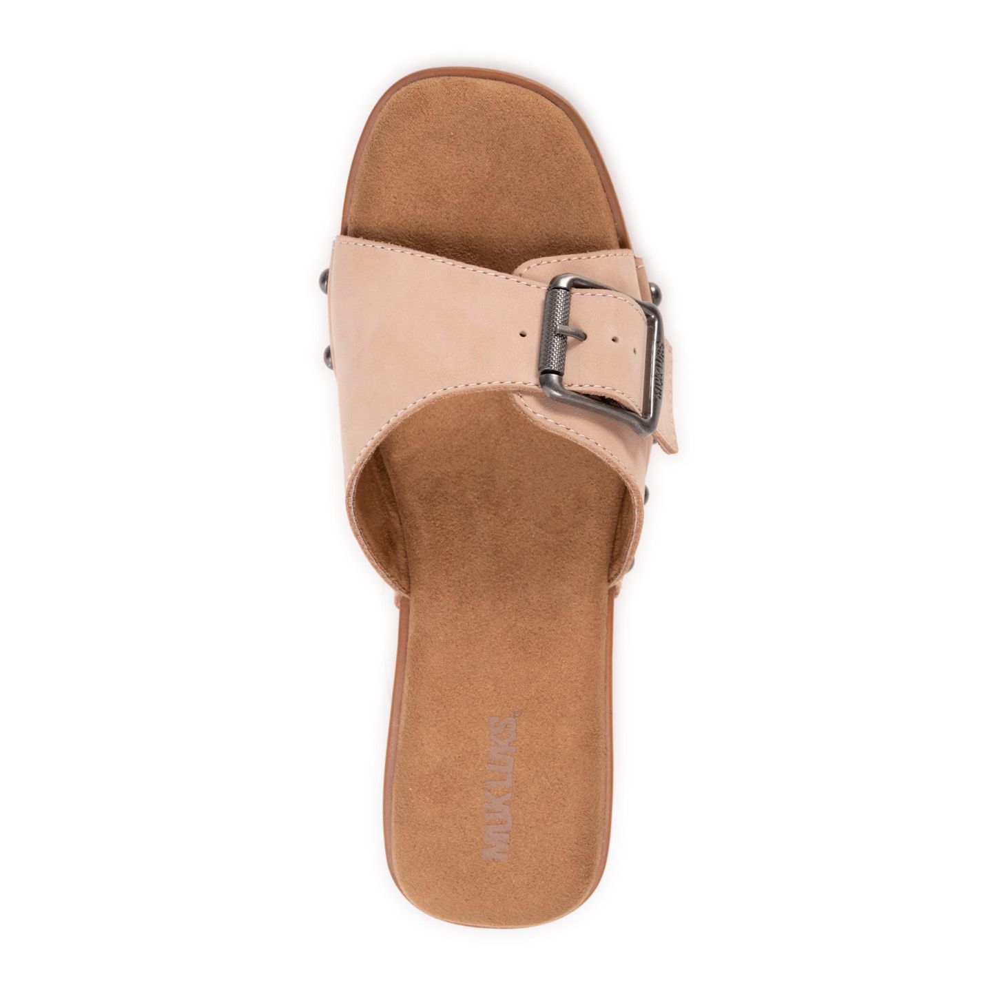Женские сандалии MUK LUKS Cora Sandal, цвет: Пудровый нубуковый — фото 6