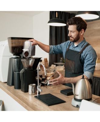 Clear Plastic 2-Pack Airtight Coffee Bean Storage Container Set with Easy-Access Lids - Keeps Coffee Beans Fresh, BPA-Free